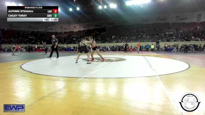 160 lbs Round Of 16 - Autumn Steagall, Lions Wrestling Academy vs Cailey Turay, Sand Springs Jr High