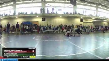 138 lbs Cons. Semi - Samuel Bustamante, Central Indiana Academy Of Wrestling vs Hayden Brady, Garrett Wrestling Club