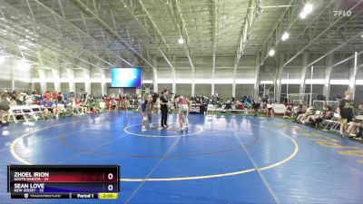 165 lbs Round 2 (8 Team) - Zhoel Irion, South Dakota vs Sean Love, New Jersey