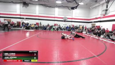 70 lbs Quarterfinal - Abel Corns, Team North Stars vs Jude Verona, Team Central