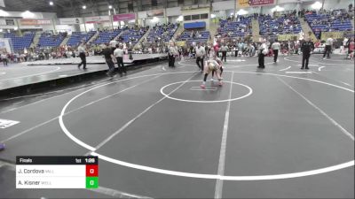 100 lbs Final - Jax Cordova, Valley Bad Boys vs Andrew Kisner, Wellington Eagles