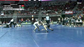 3A-113 lbs Champ. Round 1 - Joey Cahill, Waukee Northwest vs Ike Heysinger, Dubuque Hempstead