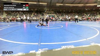 70 lbs Consi Of 32 #2 - Braiden Baldwin, Moen Wrestling Academy vs Micah Duncan, Westshore Wrestling Club
