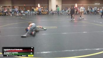 95 lbs Round 1 (4 Team) - Barrett Casteel, Roundtree WA vs Maddox Plattenburg, Ares