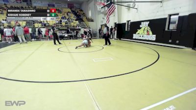 117 lbs Consi Of 8 #2 - Miranda Tamashiro, Har-Ber High School vs Kishani Kobeney, Har-Ber High School