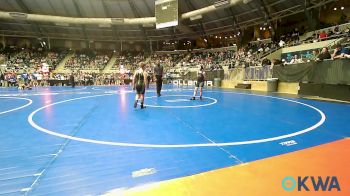 83 lbs Consi Of 8 #1 - George Combs, Ponca City Wildcat Wrestling vs Creed Parham, Blaine County Grapplers