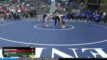 126 lbs Semifinals (8 Team) - Colby Wilder, Guthrie vs Jayden Mathis, Pryor