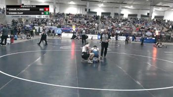 AA 144 lbs Champ. Round 1 - Chase Ackerman, Walker Valley High School vs Cohen Clay, Bartlett High School