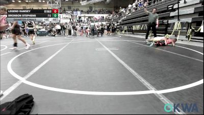 61 lbs Quarterfinal - Legend Ramsey, Del City Little League Wrestling vs Bronson Stephens, F-5 Grappling