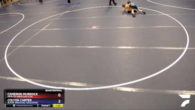 98 lbs Quarterfinal - Cameron Murdock, MN Elite Wrestling Club vs Colton Carter, Blaine Wrestling Association