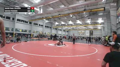 177 lbs 3rd Place - David Paul Saadeh, West Chester vs Devon Powers, Oakdale