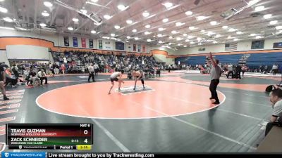 157 lbs Champ. Round 1 - Zack Schneider, Wisconsin-Eau Claire vs Travis Guzman, Nebraska Wesleyan University