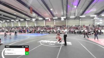 116 lbs Round Of 32 - Azeiah West, Ganado Wrestling Club vs Rylan Zamora, NM Beast