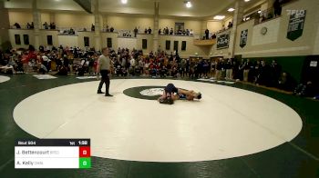 132 lbs Quarterfinal - Jacob Bettencourt, Bristol-Plymouth/Coyle Cassidy vs Andrew Kelly, Cumberland