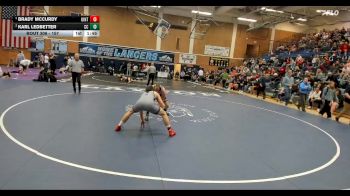 157 lbs Semifinal - Brady McCurdy, Uintah vs Karl Ledbetter, Corner Canyon