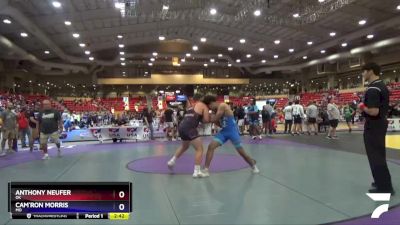 220 lbs Cons. Round 1 - Anthony Neufer, OK vs Cam`Ron Morris, MO