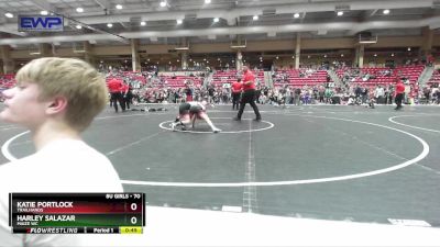 70 lbs Cons. Round 2 - Katie Portlock, Trailhands vs Harley Salazar, Maize WC