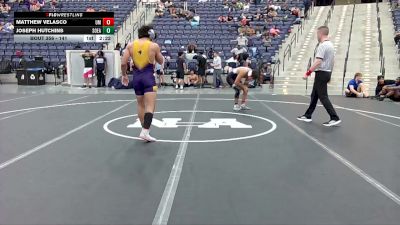 141 lbs Cons. Round 4 - Joseph Hutchins, Southeastern vs Matthew Velasco, Montevallo