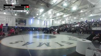 145 lbs Champ. Round 1 - Nature Yin, Tesoro vs Emily Warren, Redondo Union