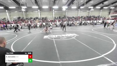 102 lbs Consolation - Kalijah Gonzales, Kingdom WC vs Justice Espinoza, Central Grand Junction