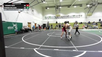 157 lbs 3rd Place Match - Vicente Tizoc, Victor Valley vs Camden Williams, Bakersfield College