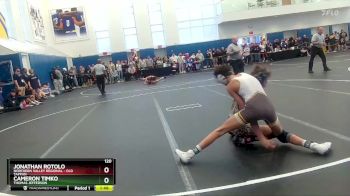 120 lbs Champ. Round 1 - Jonathan Rotolo, Northern Valley Regional - Old Tappan vs Cameron Timko, Thomas Jefferson