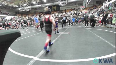 52 lbs Consi Of 8 #2 - Connor Abbott, F-5 Grappling vs Michael Fabela, Chickasha Youth Wrestling