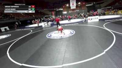 98 lbs Semis - Lucas Rubio, 951 Wrestling Club vs Urijah Espinoza, SilvaBack Training Center