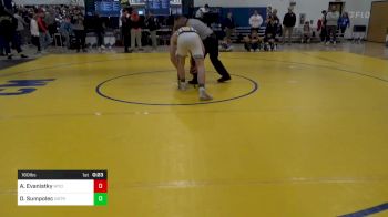 160 lbs 7th Place - Anthony Evanistky, Wyoming Seminary vs Dominic Sumpolec, Notre Dame GP