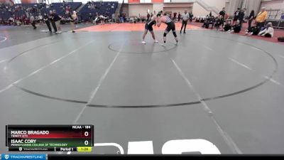 184 lbs Semifinal - Isaac Cory, Pennsylvania College Of Technology vs Marco Bragado, Trinity (CT)