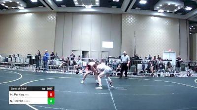 138 lbs Consi Of 64 #1 - Max Perkins, Mid Valley Wr Ac vs Niko Barnes, Nakamura Wrestling