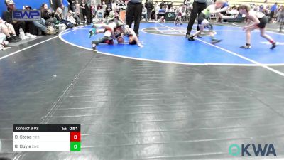 55 lbs Consi Of 8 #2 - Oaklee Stone, Piedmont vs Garrett Doyle, Cowboy Wrestling Club