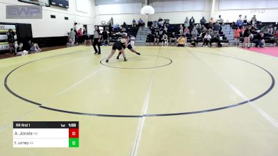 170 lbs Rr Rnd 1 - Ashley Jonale, Har-Ber High School vs Tessa Urrey, Sand Springs HS