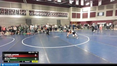 75 lbs Quarterfinal - Seth Farrell, Wasatch vs Ledger Aimone, Team Prestige