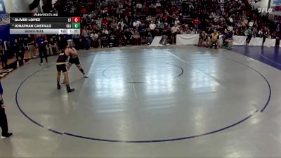 132 lbs Semifinal - Oliver Lopez, Las Vegas vs Jonathan Castillo, Clark