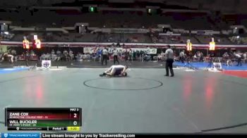 160 lbs 2nd Wrestleback (16 Team) - Will Buckler, St. Mary`s Ryken vs Zane Cox, Benedictine College Prep