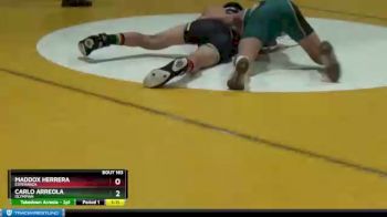 113 lbs Champ. Round 2 - Carlo Arreola, Olympian vs Maddox Herrera, Esperanza