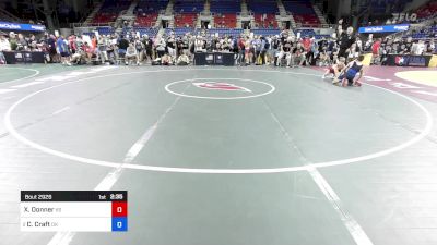 106 lbs Rnd Of 16 - Xzephren Donner, KS vs Cason Craft, OK