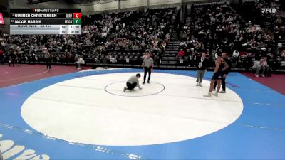 4A 157 lbs Cons. Round 2 - Gunner Christensen, Bear River vs Jacob Harris, Mt Crest