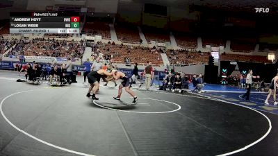 D1-215 lbs Champ. Round 1 - Andrew Hoyt, Desert Vista High School vs Logan Webb, Highland High School