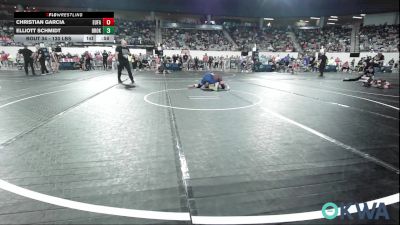 130 lbs Round Of 16 - Christian Garcia, Eufaula Ironheads Wrestling Club vs Elliott Schmidt, Broken Arrow Wrestling Club