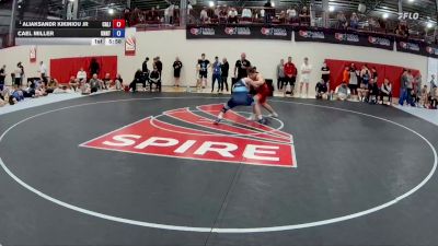 77 kg 3rd Place Match - Aliaksandr Kikiniou Jr, California vs Cael Miller, Knights RTC