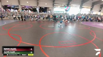 55 lbs 2nd Place Match - Roman Valdez, Wesley Club Wrestling vs Oliver Allen, Spring Klein Wrestling Club