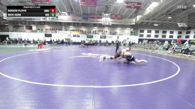 184 lbs Champ. Round 2 - Edison Floyd, Unattached Missouri vs Nick Keim, Missouri Baptist University