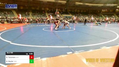 92 lbs Quarterfinal - Rhilynn Tolzman, Summit Wrestling Academy vs Brekyn Boyle, Threestyle