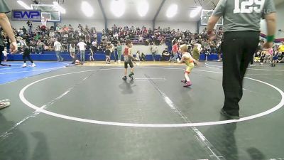 40 lbs Consi Of 8 #1 - Rodrick Waitkus, Team Tulsa Wrestling Club vs Ezekiel Baker, Skiatook Youth Wrestling