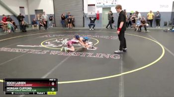 69 lbs 1st Place Match - Xochi Larsen, Pioneer Grappling Academy vs Morgan Clifford, Chugach Eagles Wrestling Club