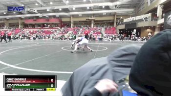 120 lbs 3rd Place Match - Evan MacCallum, MWC vs Cruz Enderle, Greater Heights Wrestling