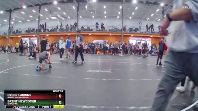 90 lbs Semifinal - Ryder Larkins, Ninety Six Wrestling vs Brent Newcomer, Ghost WC