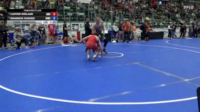 165 lbs Cons. Quarters - Carver Wieland, Immortal Athletics Wrestling Club vs Shannon Hughes, Big Game Wrestling Club